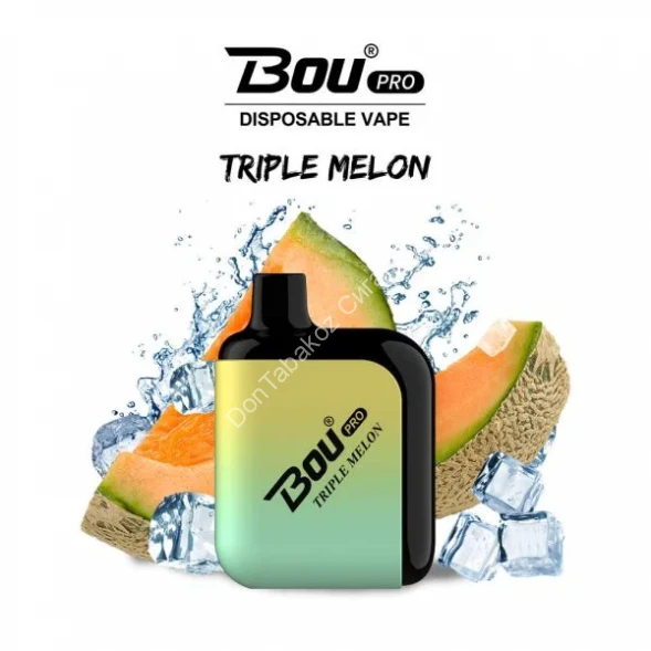 Электронная сигарета Bou pro mini 600 triple melon оптом      