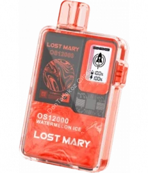 Электронная сигарета Lost Mary OS12000 Арбуз лед 20мг ОПТОМ      