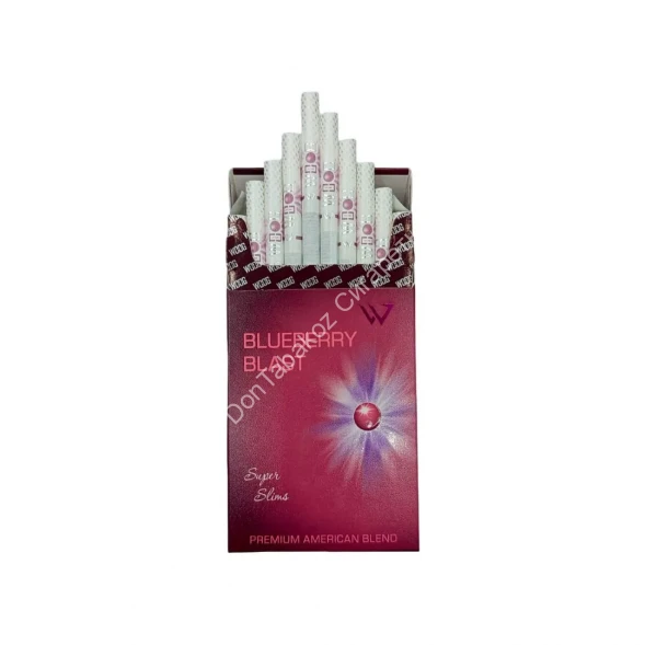  Сигареты Woog Blueberry Blast Super Slims оптом 