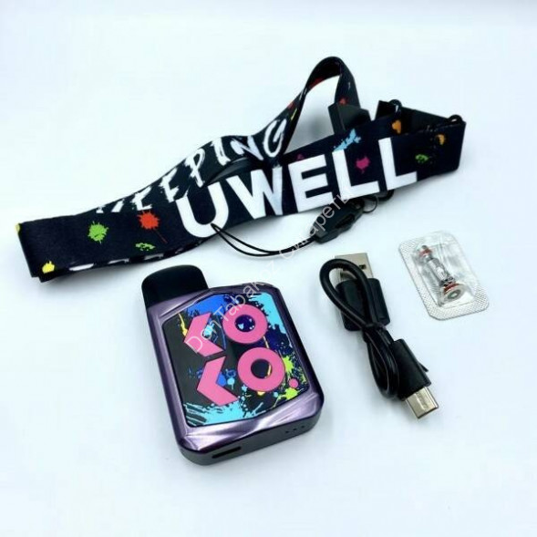 Под система Uwell Caliburn Koko Prime Kit 690 mAh Grey (серый) оптом 