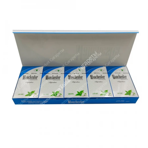 Сигареты Manchester (Манчестер) Gum Mint Superslims оптом 