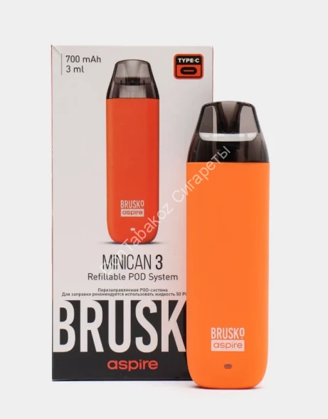 Под система Brusko Minican 3 700 mAh Оранжевый оптом 